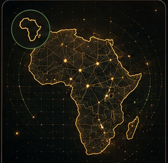 Africa network map for AfCFTA explainer.